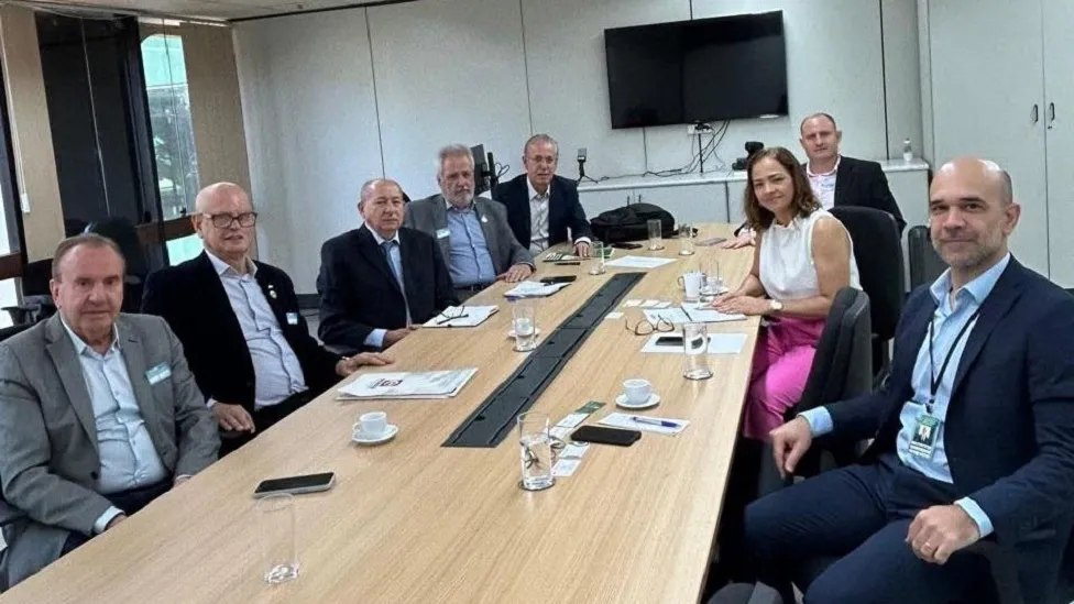 A comitiva participou de dois encontros no Ministério da Agricultura e Pecuária para discutir melhorias nos despachos aduaneiros - Foto Divulgação