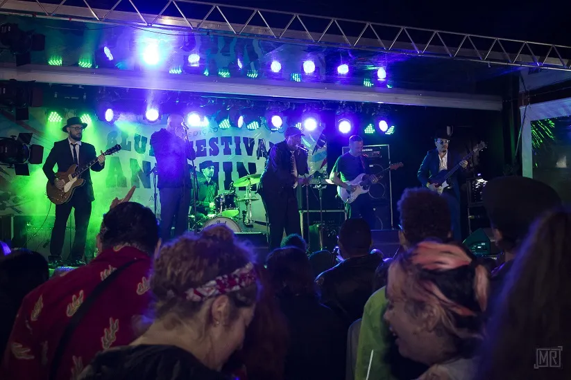 Lorenzo Thompson com a banda The Headcutters na última edição do festival Murilo Ribeiro