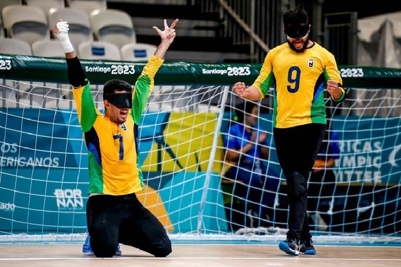 Equipe brasileira de goalball confirma o favoritismo em Santiago: tetracampeões. Foto: Miriam Jeske / CPB