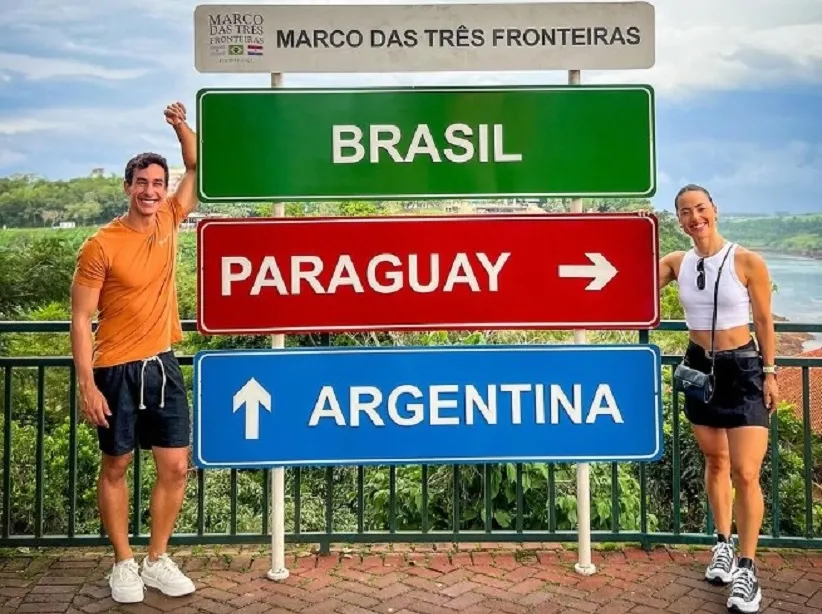 Pelas redes sociais, o casal de atletas incentiva a prática do esporte para todos os públicos