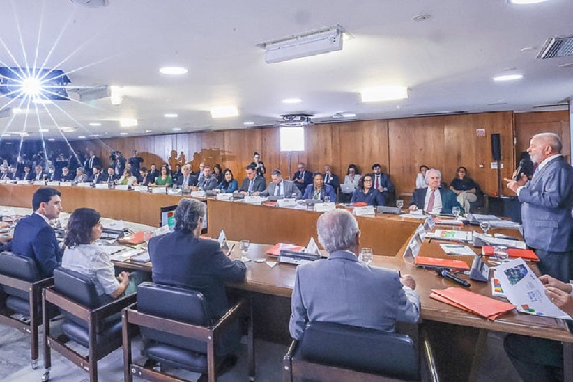 Presidente da República, Luiz Inácio Lula da Silva, durante a reunião Ministerial, no Palácio do Planalto. Brasília - DF.     Foto: Ricardo Stuckert / PR