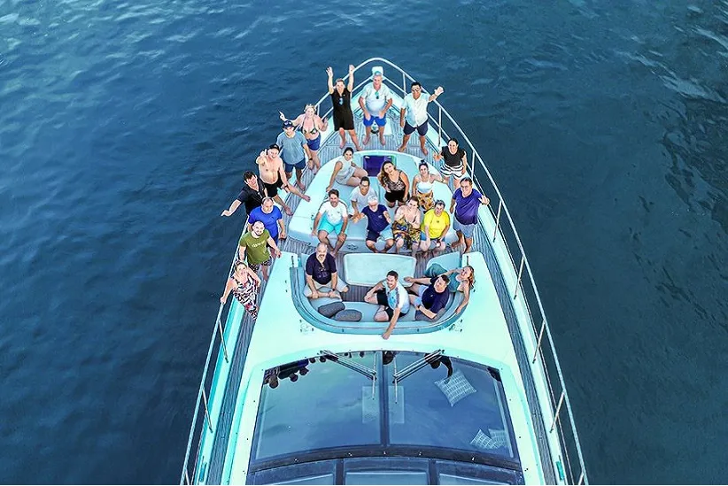 Comitiva dos municípios lindeiros ao Lago de Itaipu. Foto: Náutica