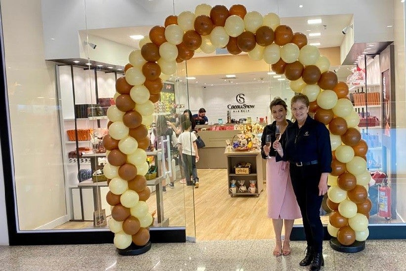 Foto: Vânia Regina Zardo e Maria Augusta Rabello, proprietárias da Cacau Show