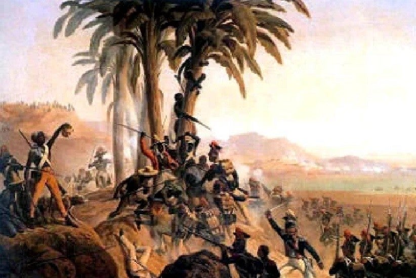 Combate entre tropas haitianas e francesas