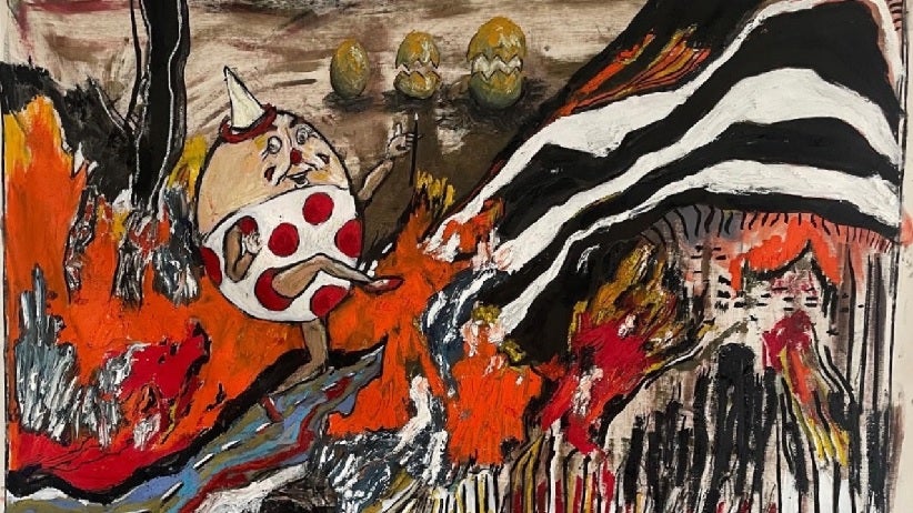 Obra 'Depois da queda, atras do muro' - Cred Reprodução