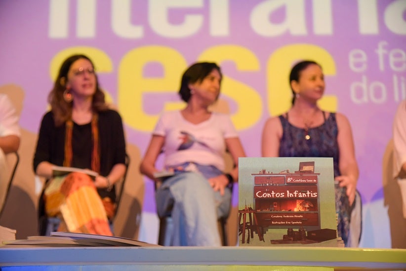 Lançamento da 8ª Coletânea Sesc de Contos Infantis, em Curitiba, em 2023 - Foto: Bruno Tadashi