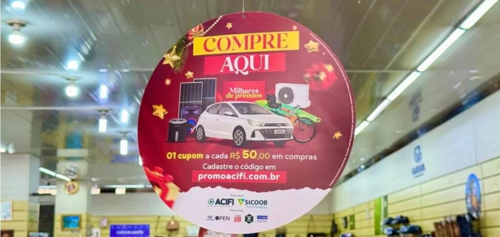 Compras no comércio local fortalecem a economia e geram empregos em Foz do Iguaçu. Foto Divulgação/Acifi